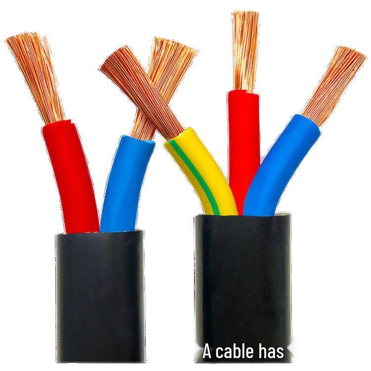 3-Core YZ-3*16 Sq. Flexible Copper Rubber Power Cable, Outdoor Wear-Resistant, 1 Meter