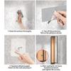 Bathroom wall mounted towel rack, bathroom decorative towel rack, towel hanging rack, roll towel storage, no drilling required