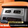 For Haval H9 II 2024 2025 2026 Stainless Steel Material for the Protective Cover of the Rear Air Conditioning Vent of the Car