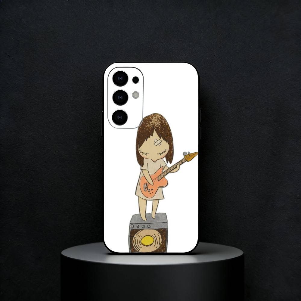Cute Y-Yoshitomo Nara Phone Case For Samsung S25,S24,S21,S22,S23,S30,Ultra,S20,Plus,Fe,Note,5G Black Cover