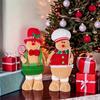 Large Gingerbread Man Doll Biscuit Cookie Man Toy Dolls Ornaments Christmas Decor Navidad 2025 New Year Gifts