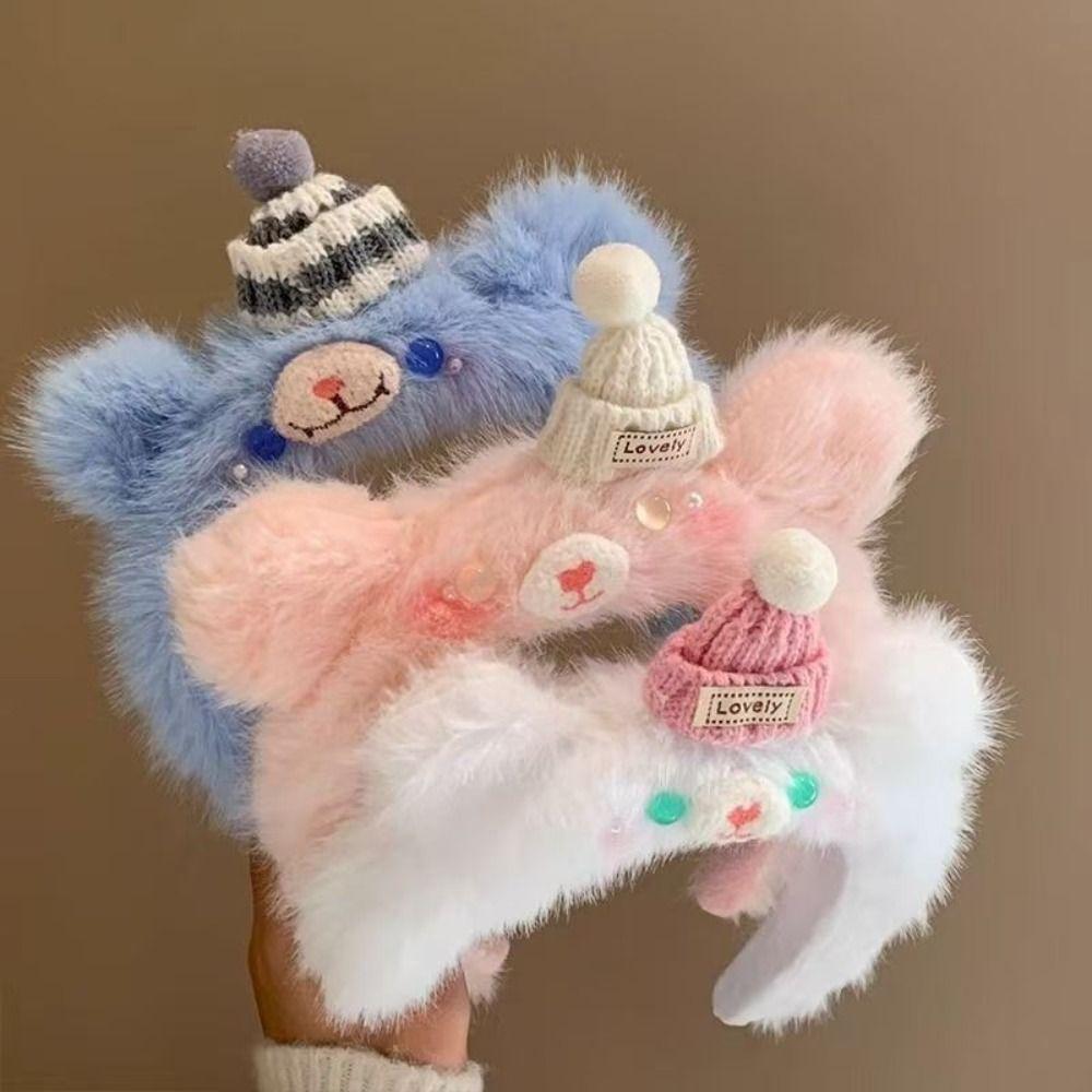 Fluffy Plush Headbands Soft Animal Hair Hoops Faux Fur Tiaras Cute Hairbands Daily Wear