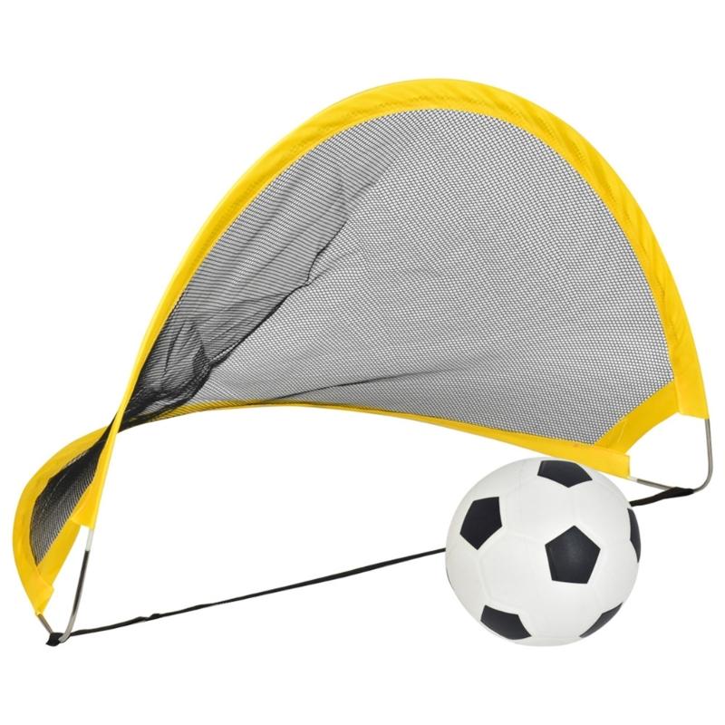 Foldable Football Goals Net Soccer Football Outdoor Backyard Training Net Sports Training Equipment Easy to Install