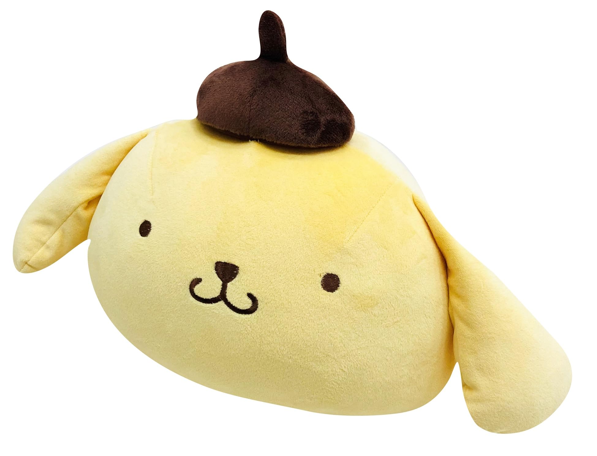 MORIPiLO Body Sanrio Characters Pompompurin Muffin Soft and Soft to the Plush Nap by Morishita Makura Pillow, (Mochikoron Cushion), Touch, Toy,