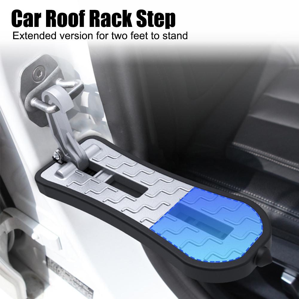 230kg Loading Pedal Foldable Auxiliary Foot Pedal Extended Car Door Step Car Roof Rack Step Pedal Emergency Breaker Latch HookGood product