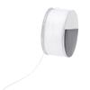1 Rolle 46M Nylon-Perlengarne, Nylon-Kordeln zur Schmuckherstellung aus Rocailles, Weiß, 0,2 mm, ca. 50,31 Yards(46m)/Rolle