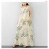 DIMANAF New 2026 Women Plus Size Summer Beach Lady Long Dress Vest Sleeveless Maxi Floral Print Sundress Loose Oversize Clothing