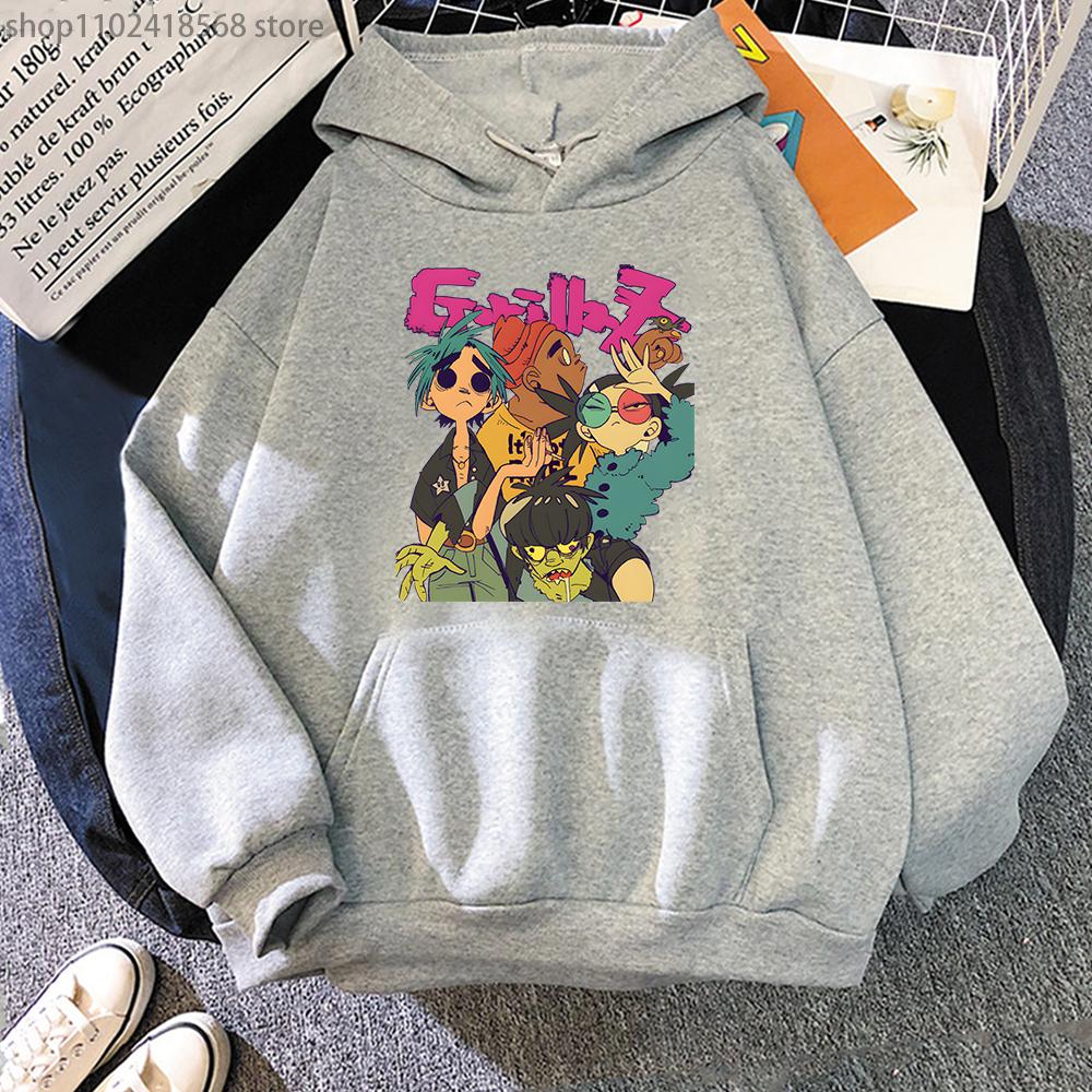 Gorillaz Rock Band karikatūras apdruka unisex/sieviešu