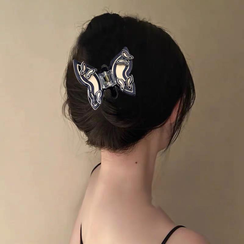 Einfarbige Fee Schmetterling Haarklammer Acetat Süße Prinzessin Schmetterling Krabbe Haarspangen für Frauen Mädchen Haarnadel Haarschmuck