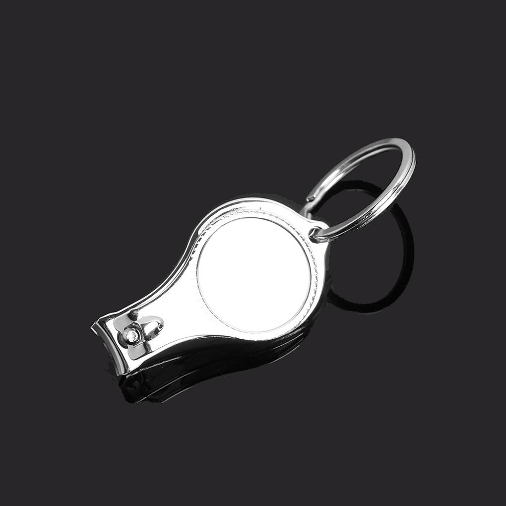 Nail clipper keychain opener function car key holder