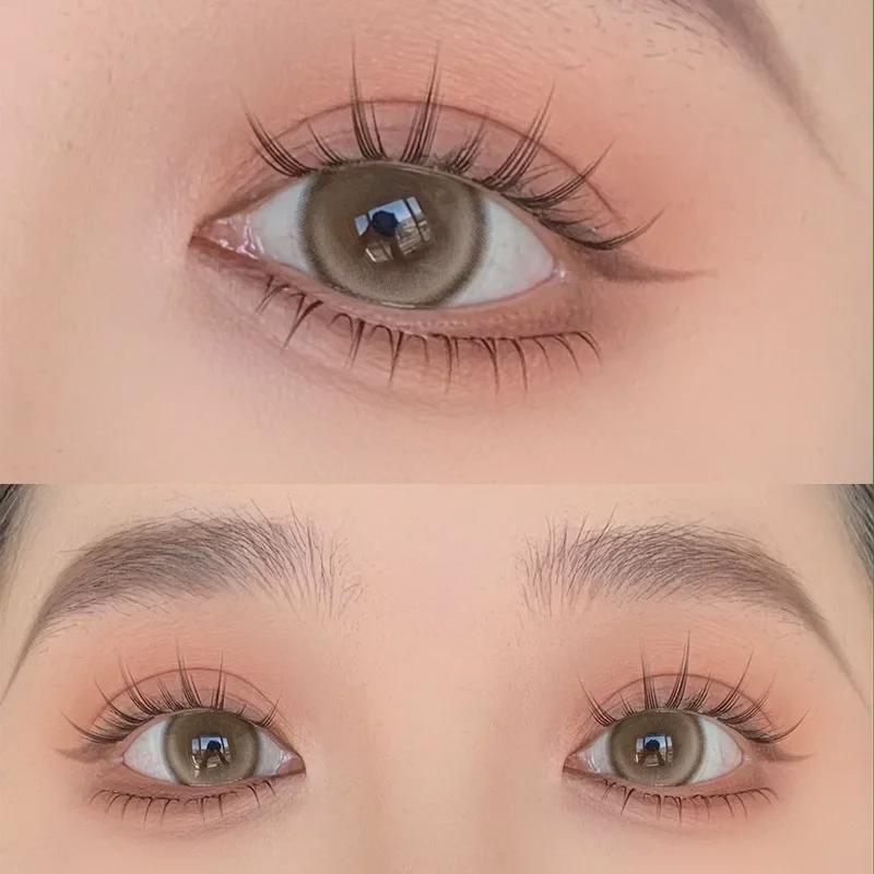 Menglu Women's Sunflower Claw False Eyelashes: Natural, Dense, 10 Row Trilogy.