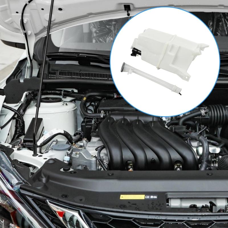 Universal Fit Windshield Washer Tank Reservoir 28910-6FP0A 28910-6FL0A NI1288184 Large 2.5L Capacity Easy Monitoring