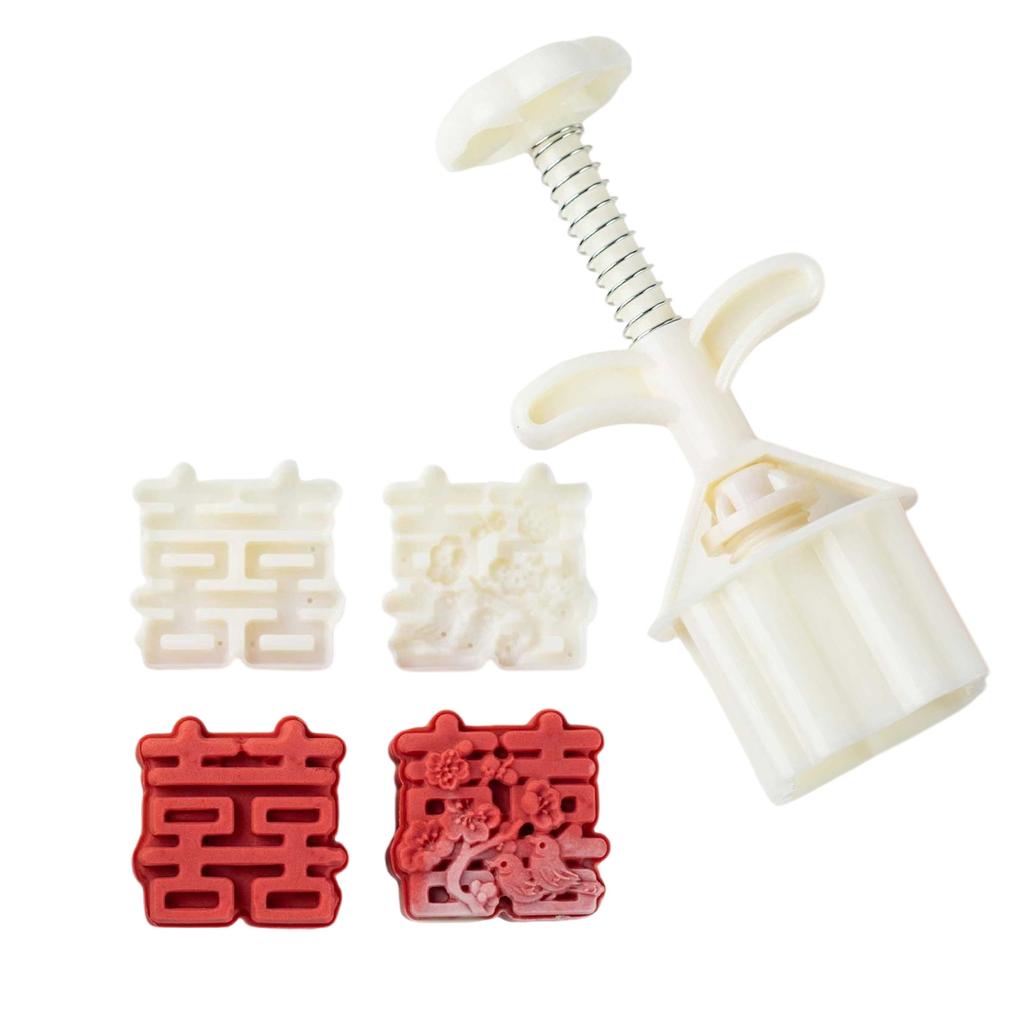 3D Magpie Pattern Moon Cake Molds MidAutumn Festival Moon Cake Maker Cookie Stamp Hand Pressure Moon Cake Baking Tool