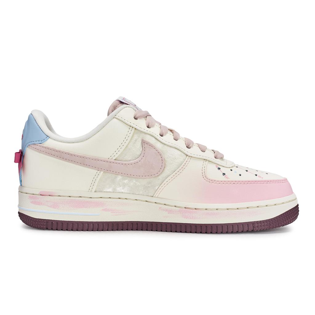 Nike Air Force 1 811 Herstellung, Pink Love Song, Spezielle Schuhbox Niedrige Skateboard-Schuhe Damen Weiß Pink Blau IQ4937-161(Team80-S-BOX)