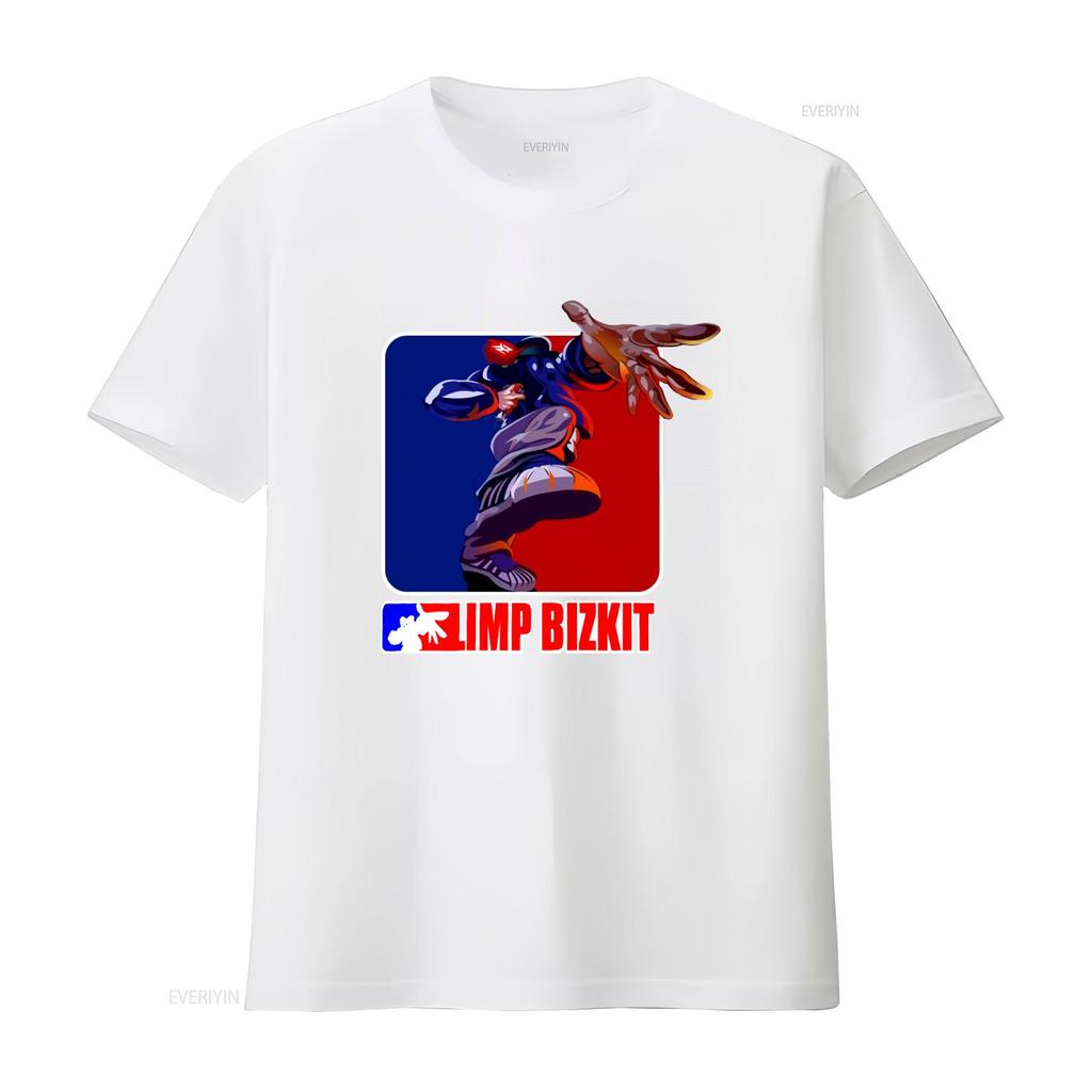 Limp Bizkit Potisk Tričko Stylové Streetwear pro Hip Hop Fanoušky vintage Prané Ležérní Měkké Unisex Prodyšné Mírně
