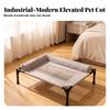 Raised Dog Cot with Padded Sides Cooling Elevated Pet Bed Bolsters for Dogs