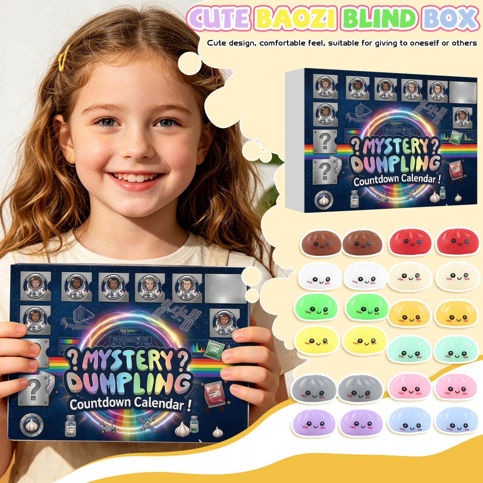 

-Day Countdown Calendar Box — Stress-Relieving Toy Set | Daily Unboxing Surprises | Soft, Cute, And Slow-Rising | Festive Countdown Gi One Size