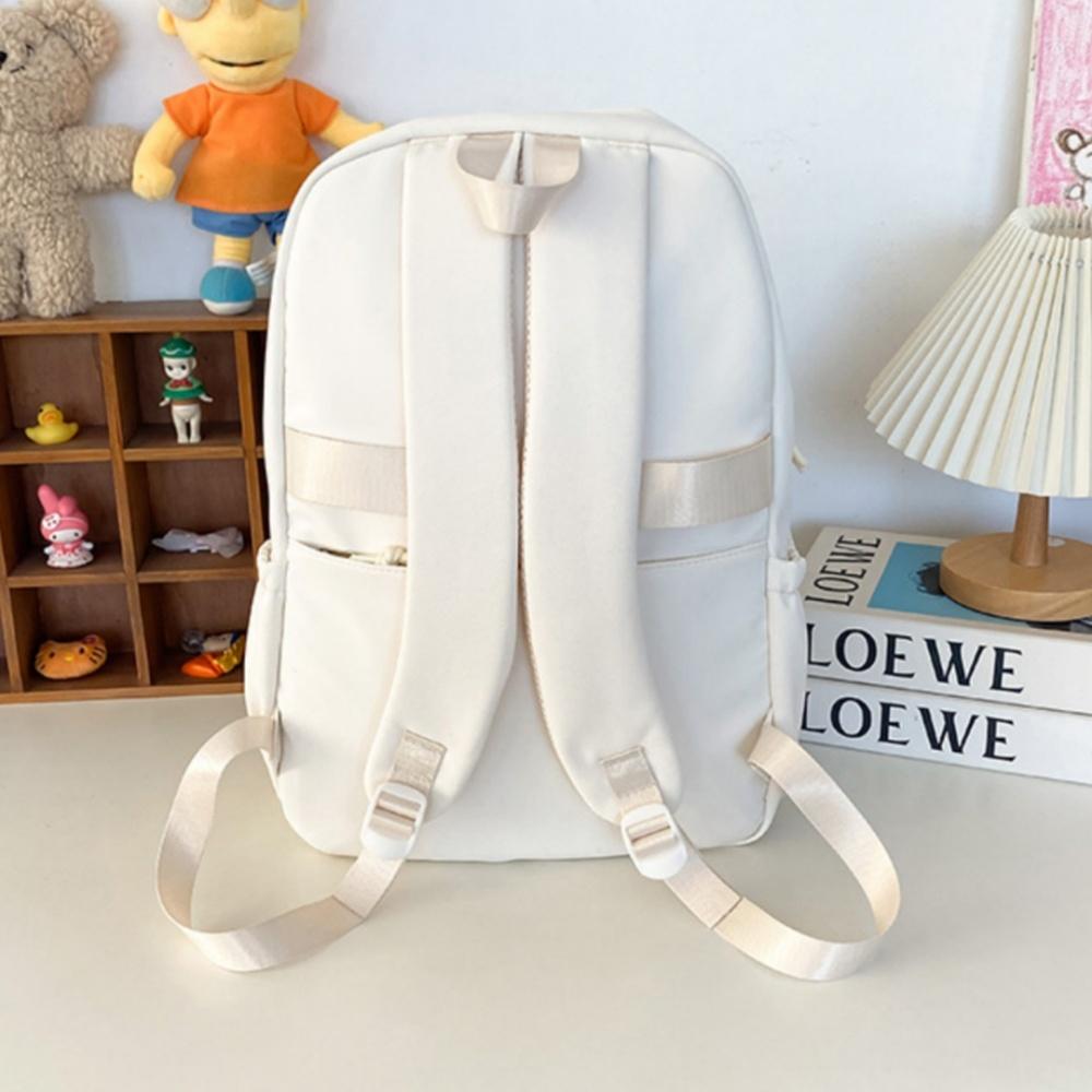 Y2K Cute Star Transparent Backpack Ita Bag for Girls Comic Badge Large Capacity Women Backpacks Fashion Students School Bags