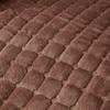 1 Seat Thick Flannel Recliner Sofa Cover Non-Slip Armchair Cover Plaid Soft Single Sofa Case Chair Slipcover for Living Room