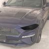 Bil Främre Strålkastare Lampa Dekorationsskydd ABS Dekoration För Ford Mustang 2018 Upp Exteriörtillbehör ,Rökt Svart