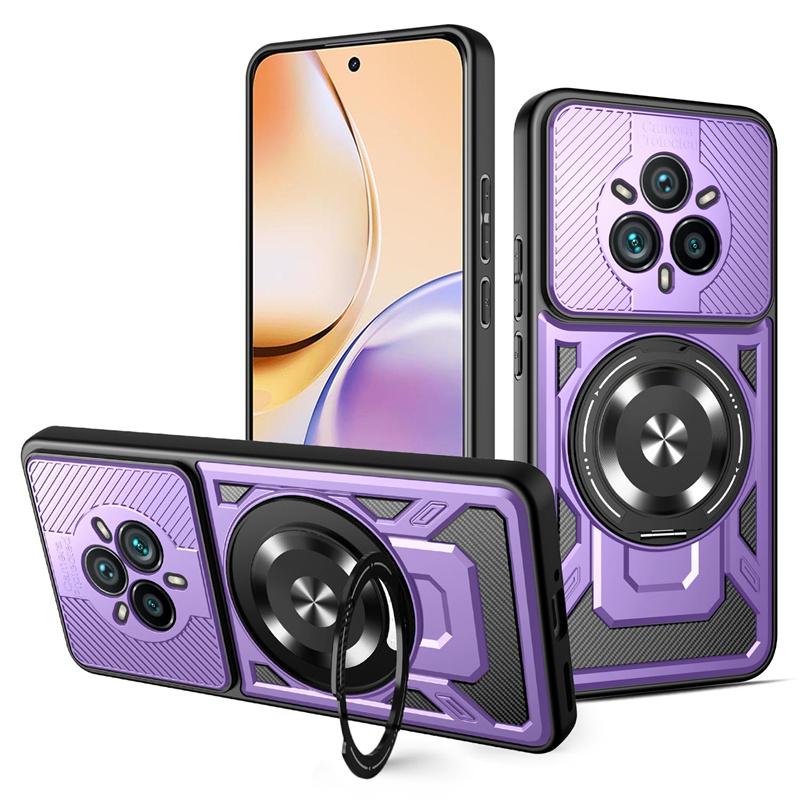 

for Realme 14 Pro Plus 5G Case Magnetic Holder Ring Armor Shockproof Phone Cases for Realmi Real me Realme14 Pro+ Plus 5G Cover Realme 14 Pro 5G