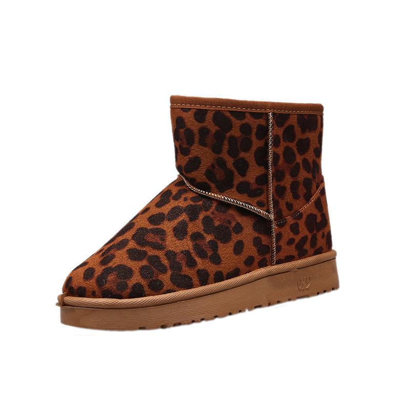 Women's Large Size 2025 Flat Heel Snow Boots - Autumn/Winter Warm Velvet Cotton Shoes