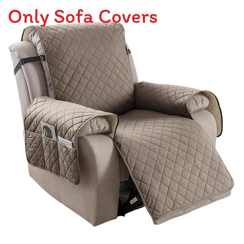 Universal Polyester Square Pattern Sofa Cushion For Single Double Triple Seat Lounge Chair Protector