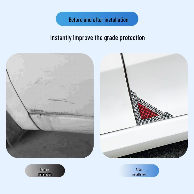 Diamond-Studded Anti-Scratch Car Door Corner Protection Film