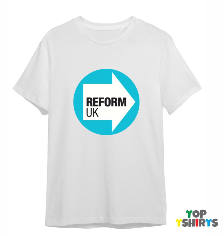 Футболка Reform UK | Найджел Фарадж Политика Правые Ричард Тайс | Зия Юсеф S