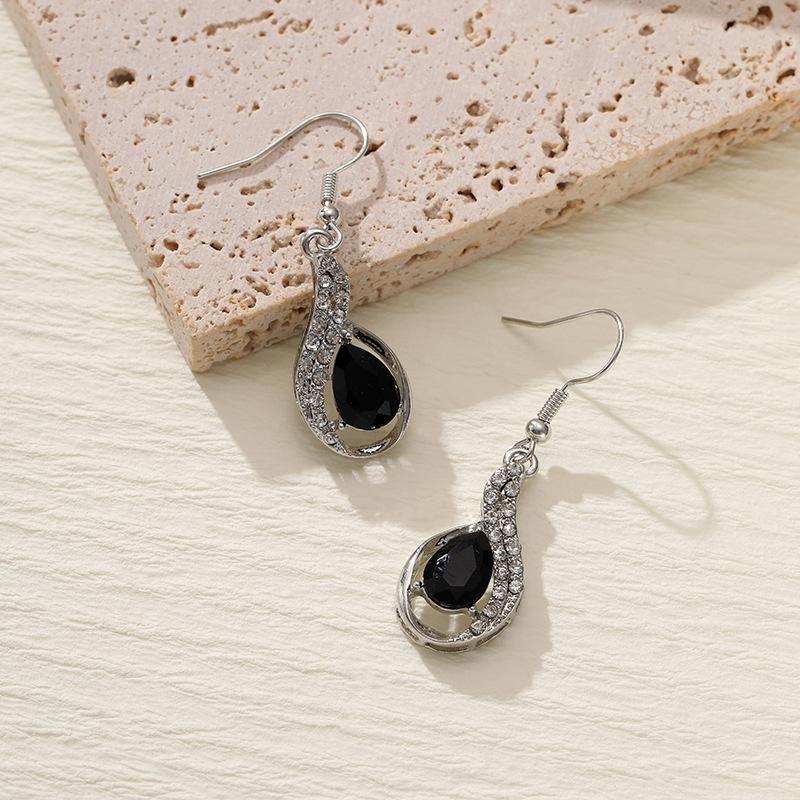 Bunte Zirkon-Ohrringe, Persönlichkeit, bunte Strass-Ohrringe, Quasten, lange Ohrringe, Damen