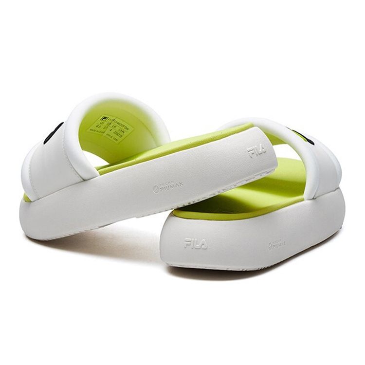 Fila Heritage-FHT Donut Thick Sole Fashion Casual Slide Sandals Women Sandals Snow-White F12W124622FSW
