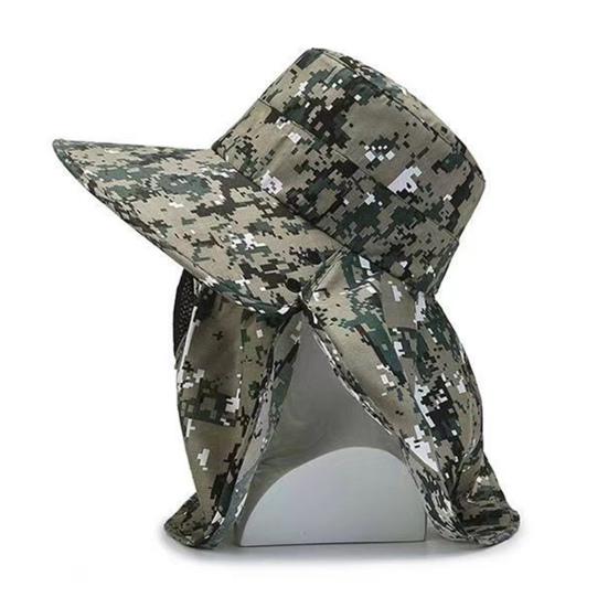 Sonnenhut Vollgesichts-Sonnenschutz Breite Krempe Anti-UV-Sonnenbrandschutz Sonnenschutz Sommer Outdoor Wandern Angeln Teepflückhut Mann Versorgung