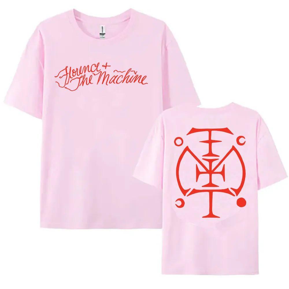 Y2k Tops Sigil T Shirt Florence The Machine Tees Cotton Short Sleeve Casual Loose Streetwear Graphic Printing Clothing Unisex