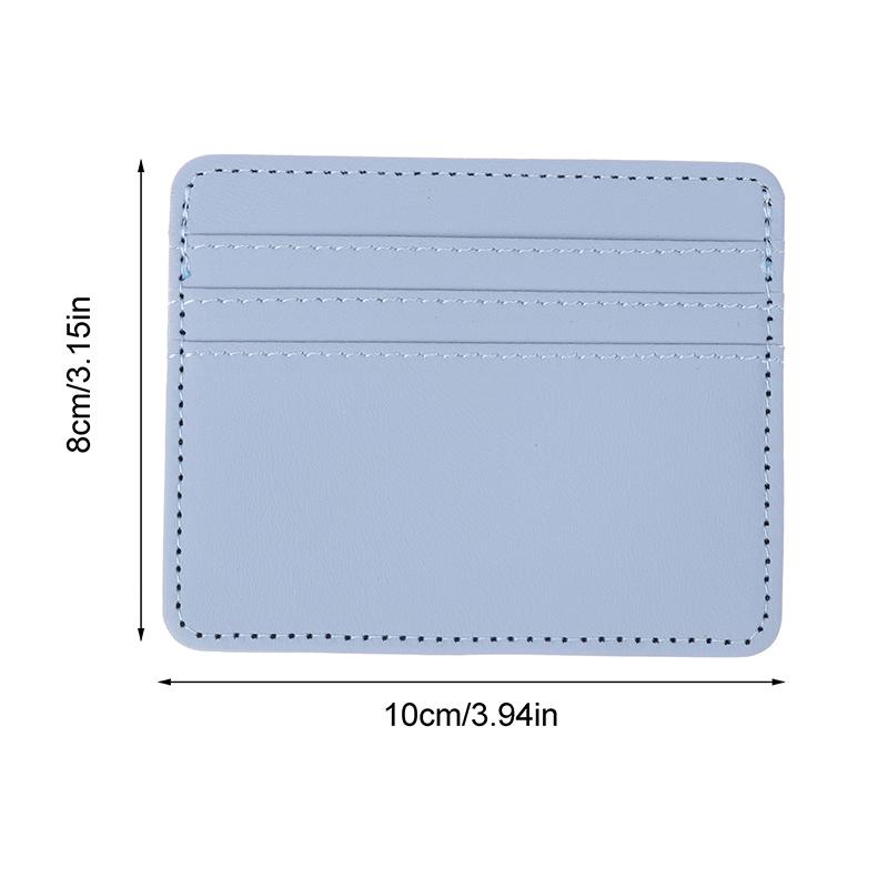 Mini Ultra-Thin Leather Wallet 4 Slots Cardholder Slim Bank Credit Card Holder Men'S Business Small Id Case For Women Purse