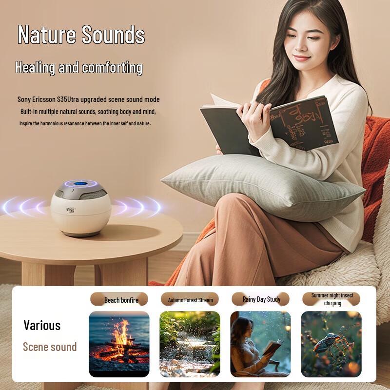 Suoai AI Smart Bluetooth Speaker with White Noise