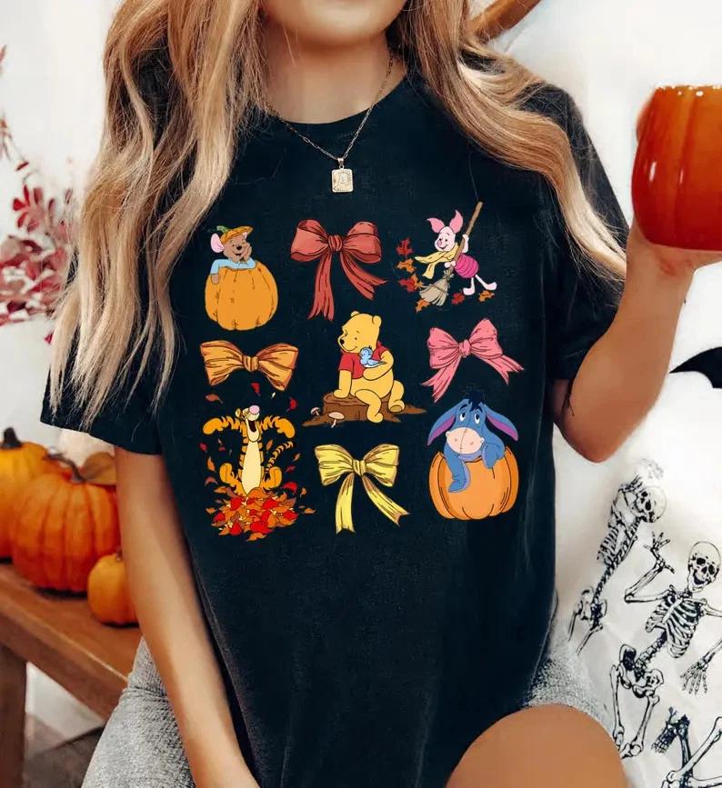 Coquette Bows Winnie The Pooh Tshirt Unisex S