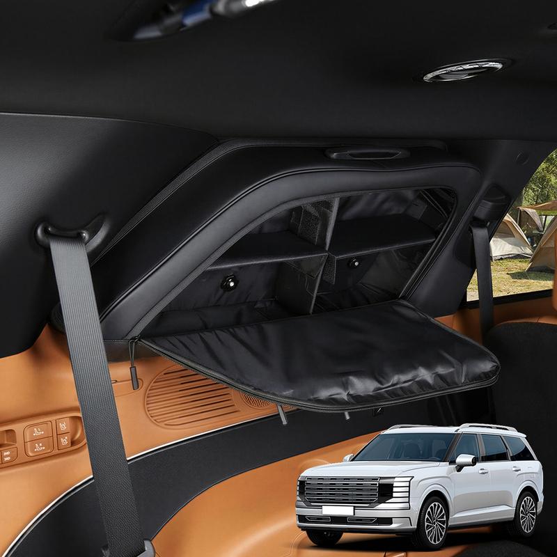 For Hyundai Palisade LX3 2025 2026 Car Tuning Trunk Side Window C-Pillar Storage Bag Oxford Cloth Black Interior Accessories