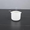 Wutuo Ceramic Inner Pot Lid White Porcelain Stew Pot