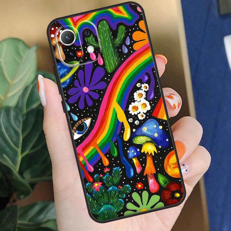 Indie Hippie Art Case For Xiaomi 17 Pro Max 14 15 Ultra 13T 14T 15T Pro POCO F8 F7 F5 F6 X5 X6 X7 Pro Coque