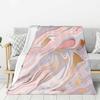 Blue marble pattern Printed Blanket for Sofa Bed Travel Camping Living Room Office Conditioning Blanket for All Seasons Gifts