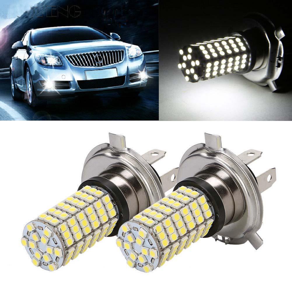 car light 1PC White Bright Headlight H4 3528 12168 SMD LED Car Light