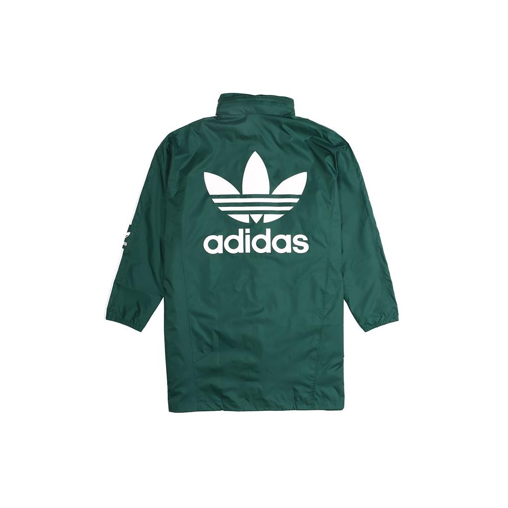 Adidas Originals Trefoil Long WB Hooded Windbreaker Men Outerwear Forest-Green FL0012