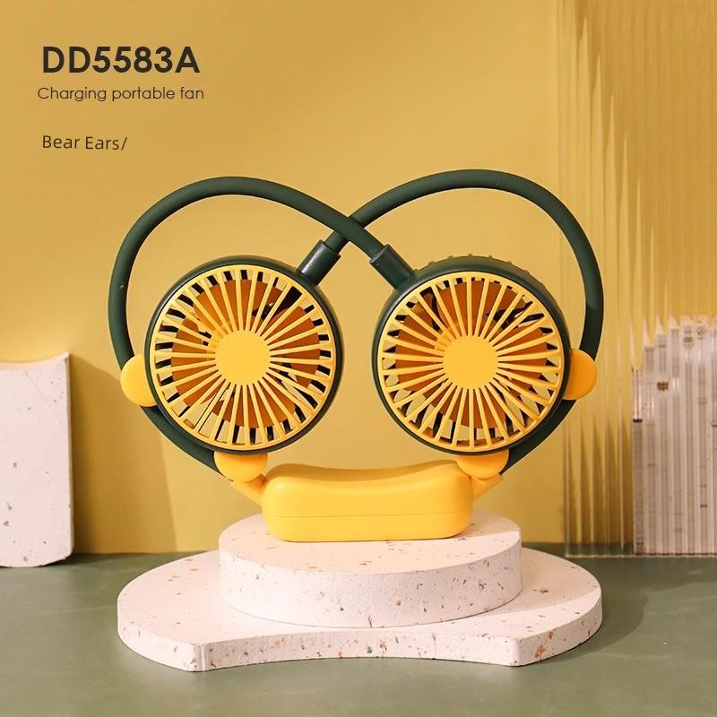 Halterneck Fan Ultra-Long Life Battery Seaside Outdoor Travel Mini Portable Head Wear Bean Bag Small Electric Fan Cooling Artifact