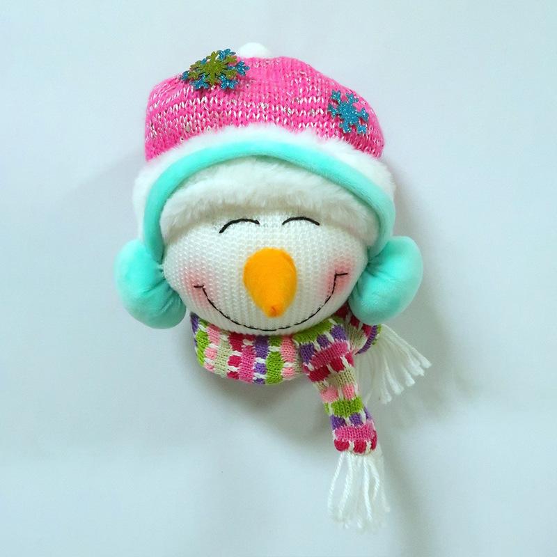 Telescopic long-legged plush doll creative Christmas ornament ornament cartoon Santa Claus shape fabric doll