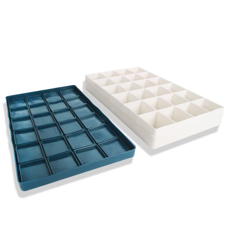 Gouache Paint Box with Soft Rubber Cover - 24 & 36 Grids for Color Mixing