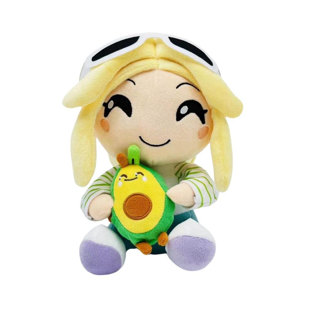 Neue 24cm Avocado Playz Plüschpuppe Niedlich Weich Anime Begleiter Schlaf Kuscheltier Peripheriegeräte Kinderspielzeug Geburtstagsgeschenk 24cm beige