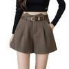 VANGULL Women's Suit Shorts Korean Version Slim High Waist A-line Wide-leg Pants All-match Casual Pants