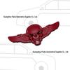 Oni Head Wings Skull Car Tail & Side Decal - Angel Wings Body Sticker