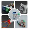 Square Counter Meter Digital Display Counter with Ventilation Hole 6 Digit 0-999999 AC220V 22mm Hole Mount Count Meter