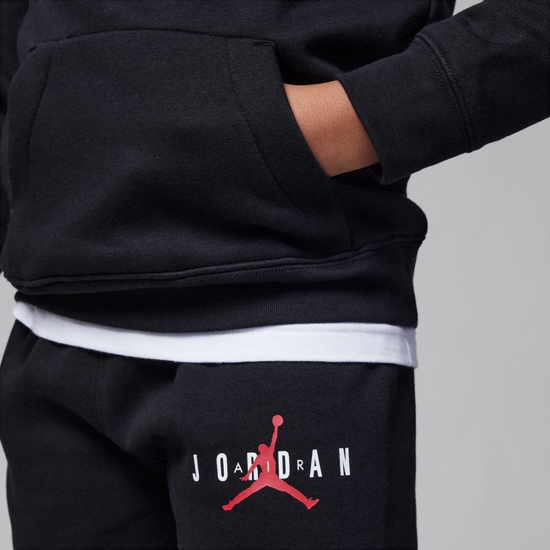 Jordan Ensemble Sweat à Capuche et Pantalon de Survêtement Imprimé Logo Enfant Vêtements de sport pour enfants Noir FB9463-010